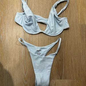 MIKOH Women's Light Blue Bikini Set